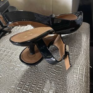Calvin Klein ,10, black, patent leather